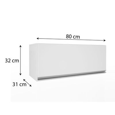 Armário Geladeira Top Class Batrol Branco Branco
