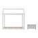 Cama Infantil Montessoriana Para Colchão 150x70cm Com Mesa De Cabeceira Bambolê Multimóveis Mx4285 Branco