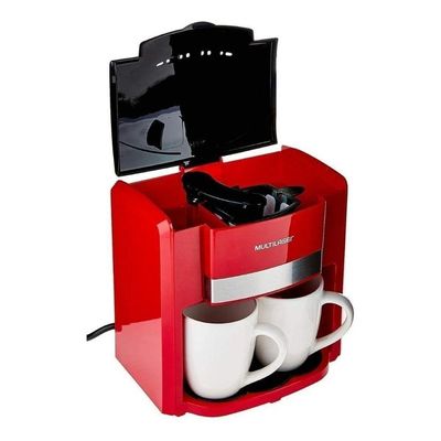 Cafeteira Portátil Multilaser Gourmet Be015 Semi Automática Vermelha De Filtro 220v