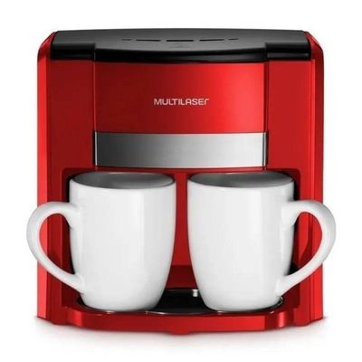 Cafeteira Portátil Multilaser Gourmet Be015 Semi Automática Vermelha De Filtro 220v