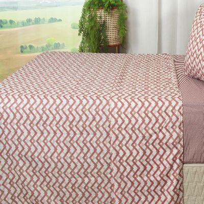 Jogo de Cama Duplo Casal 4 Peças 140 Fios 250x220cm Jade 2 Realce Premium - Sultan