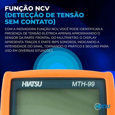 Multímetro Digital Capacímetro Premium Mth-99 - Hiatsu