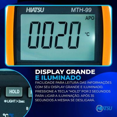 Multímetro Digital Capacímetro Premium Mth-99 - Hiatsu