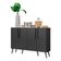 Aparador Buffet 4 Portas Retrô Viena V3606 Preto Preto