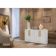 Aparador Buffet 4 Portas Viena V3604 Branco/Natural