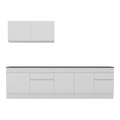Armário De Cozinha Compacta Com Rodapé Mp2111.891 Branco