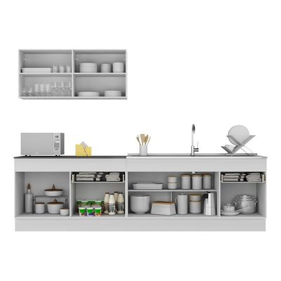 Armário De Cozinha Compacta Com Rodapé Mp2111.891 Branco