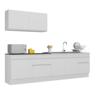 Armário De Cozinha Compacta Com Rodapé Mp2111.891 Branco