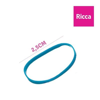 Kit 100 Elástico De Borracha Para Cabelo Colorido Ricca