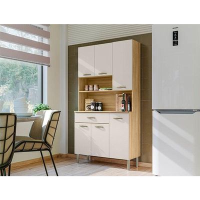 Kit Cozinha 6 Portas Apolo Freijó Soft - Kits Paraná
