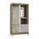 Cômoda 867 4 Gavetas Com Guarda Roupa Solteiro Córdoba 2 Portas Castanho Off White - Poquema