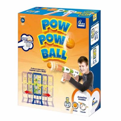 Brinquedo Lançador De Bolas Pressão Com Alvo Móvel - Pow Pow Ball - Fenix