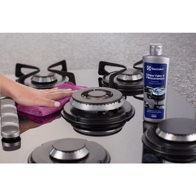 Kit Limpa Vidro e Vitrocerâmico de Indução Electrolux Remove Manchas e Gorduras 3 unidades Não se aplica