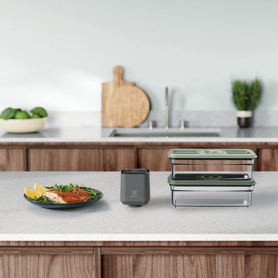 Seladora a Vácuo Portátil Electrolux com 2 Potes Herméticos Não se aplica