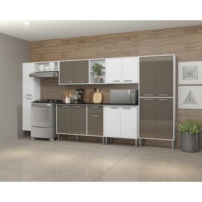 Cozinha Completa Armário e Balcão Xangai Blues Multimóveis