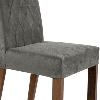 4 Cadeiras De Jantar 4256 Rustic/silver Madesa Rustic/silver