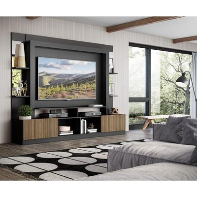 Estante Com Suporte Tv 65" C/ Espelho Oslo Multimóveis V3385