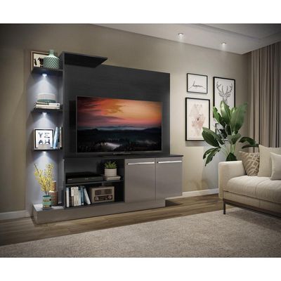 Estante Tv 55" Com 3 Leds E 2 Portas Dallas MultimóveisV3399