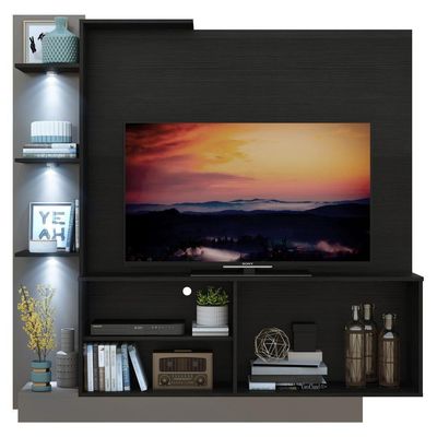 Estante Tv 55" Com 3 Leds E 2 Portas Dallas MultimóveisV3399