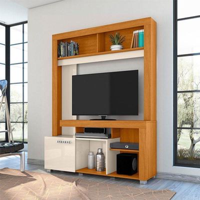 Estante Home Theater Flávia Cinamomo Off White - Madetec