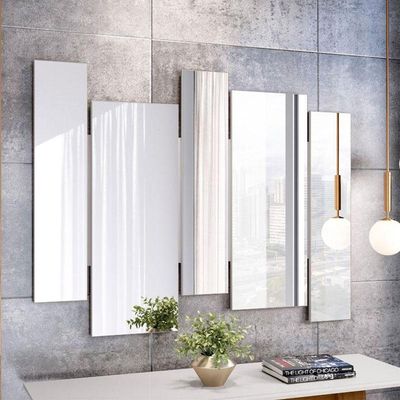 Espelho Decorativo Para Sala De Estar Isadora Off White - New Ceval