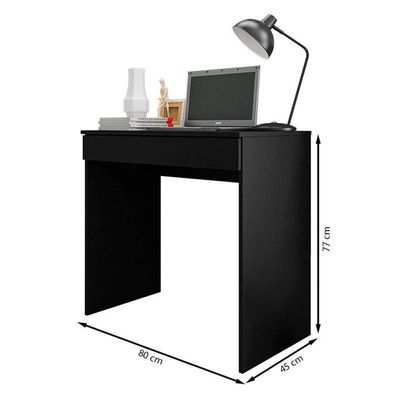 Mesa Para Computador Alexia Preto Fosco - Ajl