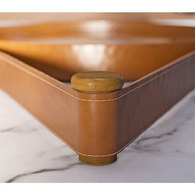 Espelho Decorativo Para Sala De Estar Aqua 60cm Marrom - Imcal
