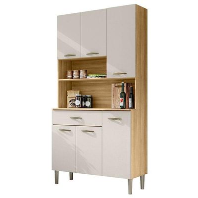 Kit Cozinha 6 Portas Ambiente Apolo Freijó Soft - Kits Paraná