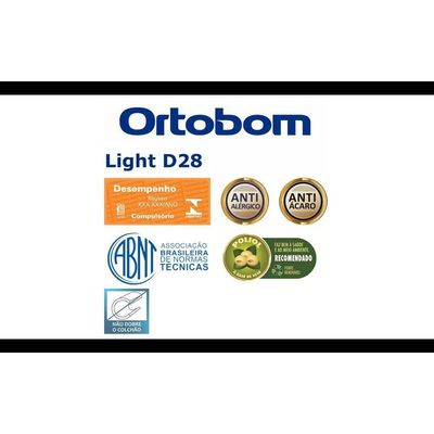 Colchão Light D28 Casal (138X188X14) D28 Ortobom