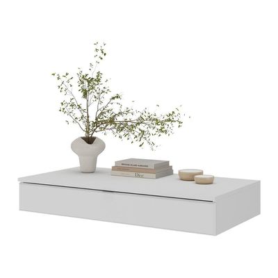 Aparador 90cm Suspenso Com 1 Gaveta Multimóveis CR50100 Branco