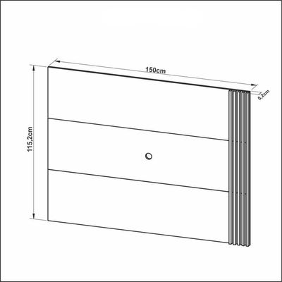 Painel Tv 42" Multimóveis Cr45005 Natural/Off White