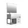 Gabinete Banheiro Cuba E Espelheira 80Cm MultimóveisVcr10071