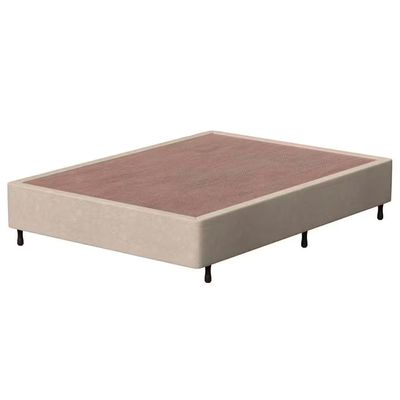 Base Box Casal Guarda Costas Vitality Suede 26x188x138cm Probel Bege