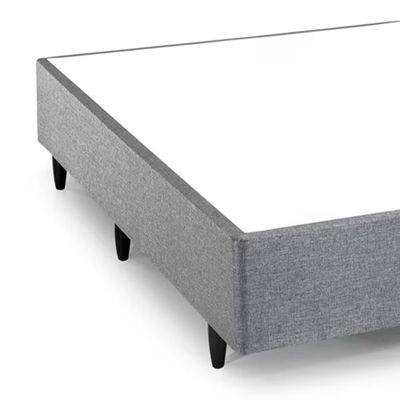 Base Box Casal Silver Confort Linho 39x138x188cm Herval Cinza