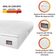 Colchão Casal Queen Espuma D33 Pillow Top Van Gogh 158x198x24cm Branco Hellen - Suporta Até 120 Kg Por Pessoa Branco