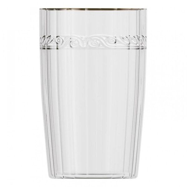 Jogo 2 Copo Cristal Borda Dourada Cristal Imperial 370 ML