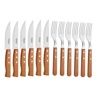 Jogo Para Churrasco Tramontina 12 Peças Jumbo Garfo e Facas