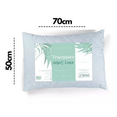 2 Travesseiros Select de Fibras Luxo Importada E Antialérgica