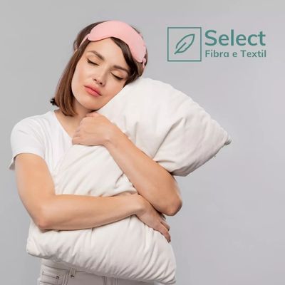 2 Travesseiros Select de Fibras Luxo Importada E Antialérgica