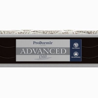 Colchão Casal Espuma D33 Advanced ProDormir 14cm Bege/Marrom (138x188x14cm)