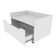 Gabinete Banheiro 60cm Com 1 Gaveta E Rodízios Multimóveis Cr10124 Branco Branco