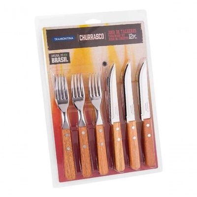 Kit Para Churrasco Inox Tramontina 12 Peça Dynamic