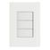 Conjunto 4x2 Cego Tramontina Giz Branco