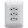Conjunto 4x2 Com 3 Tomadas 2p+t 20 A 250 V Tramontina Aria Branco
