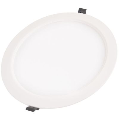 Plafon Led Tramontina Redondo De Embutir Slim 18 W Bivolt 3000 K Luz Amarela