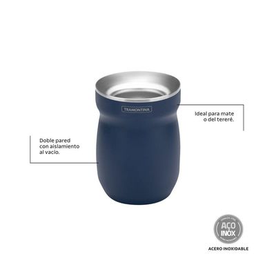 Cuia Térmica Tramontina Azul 240 Ml
