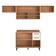 Armário De Cozinha Compacta Modulada 4 Peças Com Balcão Havana Multimóveis CR20327 Rovere/champanhe