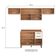 Armário De Cozinha Compacta Modulada 4 Peças Com Balcão Havana Multimóveis CR20327 Rovere/champanhe