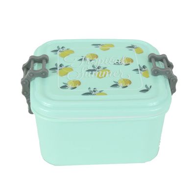 Marmita Quadrada em Plástico Le Lunch Trave 550ml - Item Sortido Verde