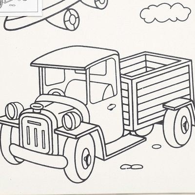 Kit Pintura Tela 25x30 cm - Avião/Caminhão - Kits for Kids